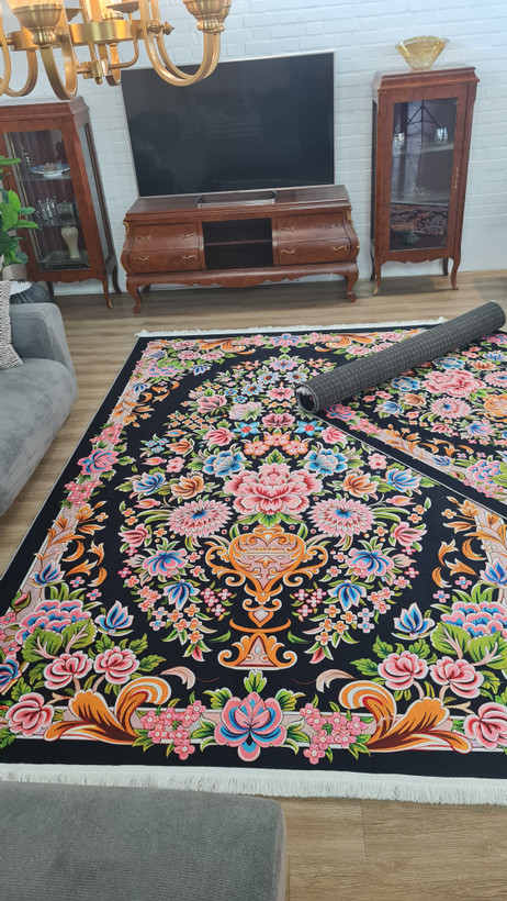 فرشینه طرح ابریشم لاکچری | کد A007