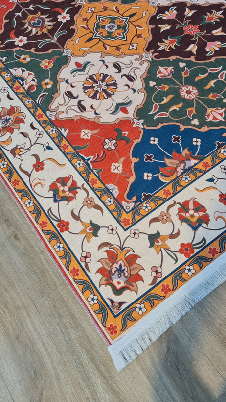 فرشینه سنتی طرح خشتی | کد O166