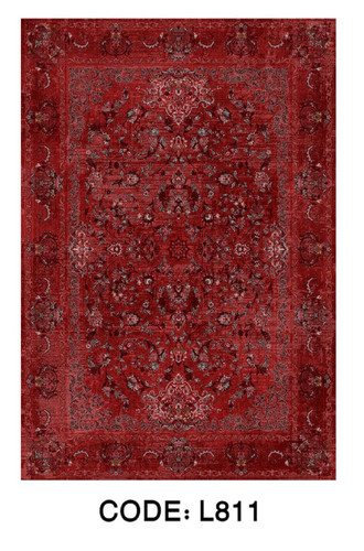 فرشینه سنتی قرمز طرح وینتیج کد L811