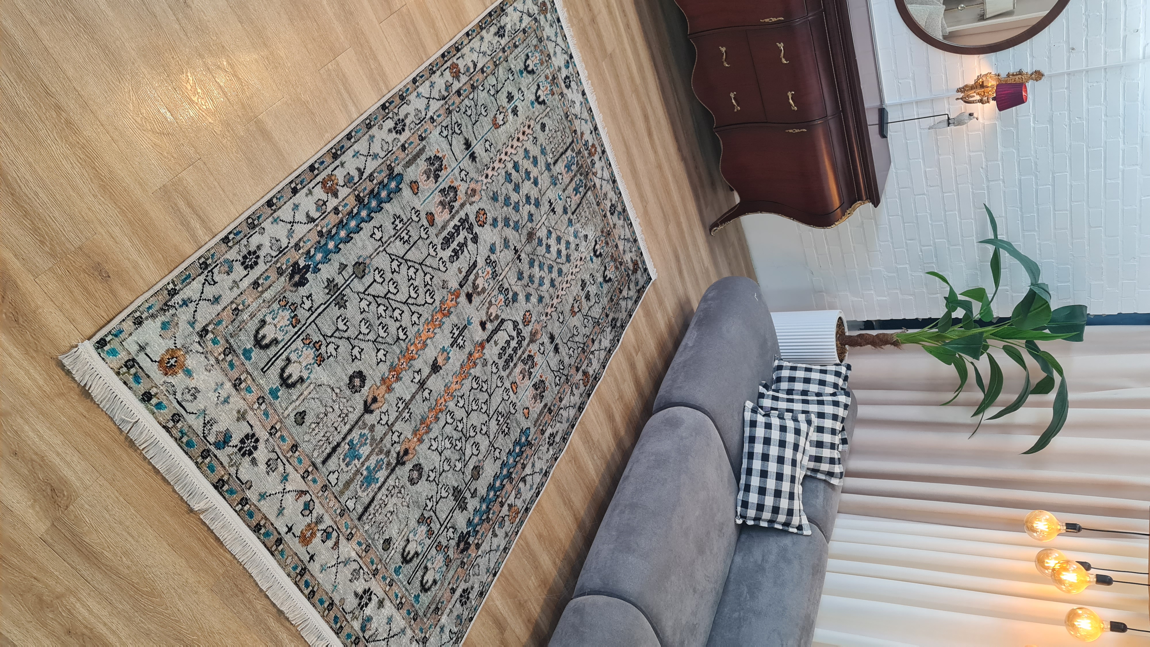 فرشینه دکوراتیو طرح ابریشم A027