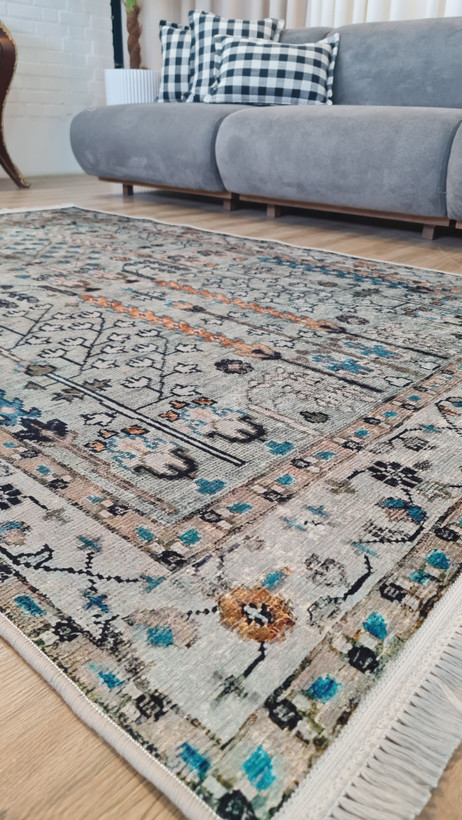 فرشینه ضد لغزش طرح ابریشم A027